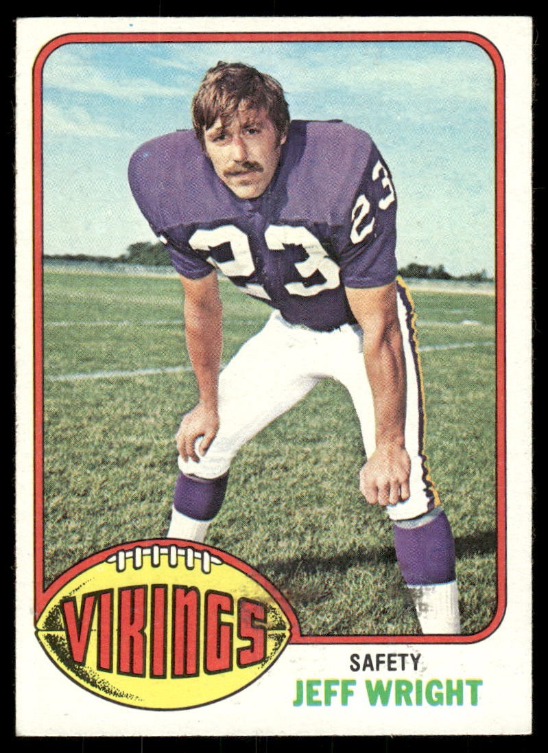 1976 Topps #211 Jeff Wright RC Minnesota Vikings