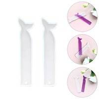 2 Pcs Kunstharz Formen Epoxidharz Silikon Diy -Lesezeichenform Gussformen