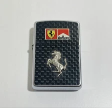 Zippo Ferrari Marlboro F1 Lighter Collectible Used Vintage