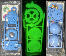 Quaker 1987 Cap'n Crunch Stickers, Glow In The Dark MOON,  Spinning EARTH Set