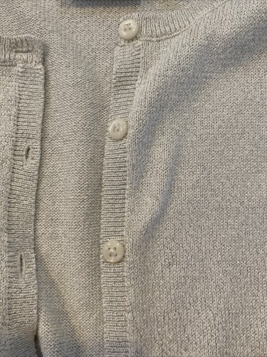 Childrens Place Sweater Girls Size 14 Gray Shimmer Dressy Cardigan Button Up - Picture 5 of 9