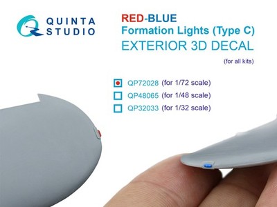 Quinta Studio 1/72 Red-Blue Formation Lights (Type C) (for all bits)