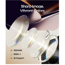 Mini Projector with Bluetooth 180 Degree Rotation