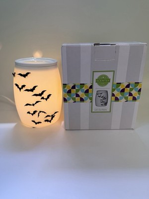 Scentsy Let s Get Batty Full Size Wax Warmer Retired Halloween Goth Gothic Decor