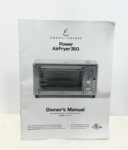Emeril Lagasse Power Air Fryer 360 Bedienungsanleitung Modell S-AFO-001