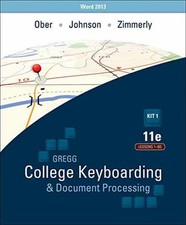 Gregg College Keyboarding & - Product Bundle, by Ober Scot; Johnson - Very Good