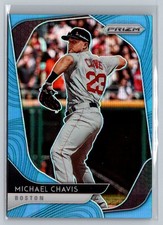 2020 Panini Prizm #91 Michael Chavis Carolina Blue Prizm