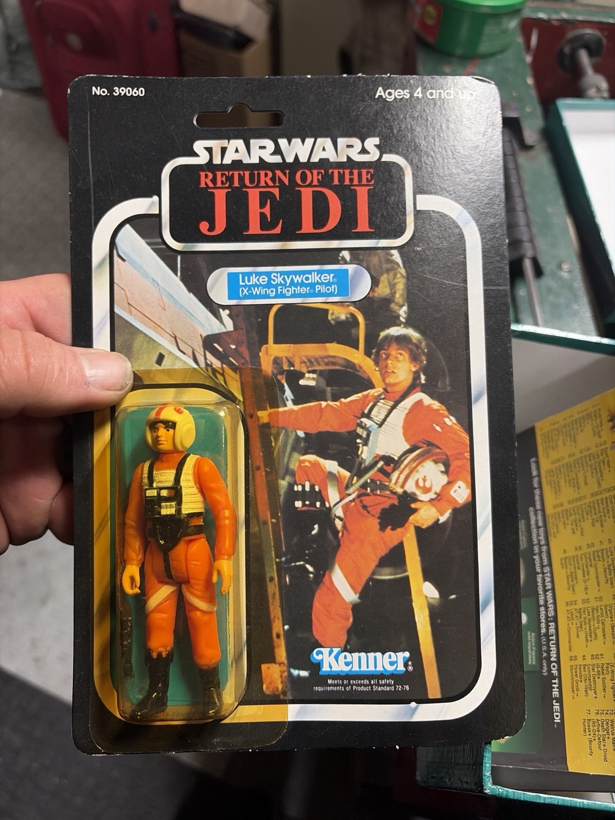 1983 Kenner Return of The Jedi Luke Shywalker x Wing Pilot Action Figure