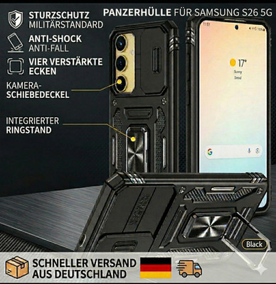 Panzerhülle Cover für Samsung Galaxy S26 5G - Hülle Schutz mit Kamera Decke