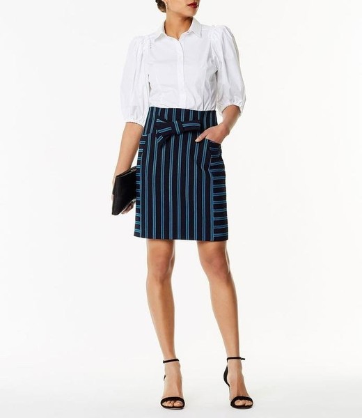 Women Karen Millen Skirt Navy 36 / S / 44 #9SHR