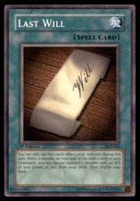 last will yugioh card Amazon.com: Yu-Gi-Oh! - Last Will (SDY-039) - Starter Deck Yugi - Unlimited  Edition main image 1