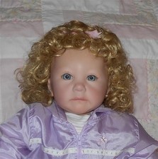 Bell MELANIE Doll Wig SZ 13/14 BLONDE Full Head of Various Lengths Curls WT-C 