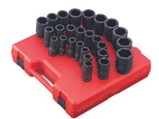 Sunex Tools 4693 26 Pc. 3/4" Drive Metric Deep Impact Socket Set
