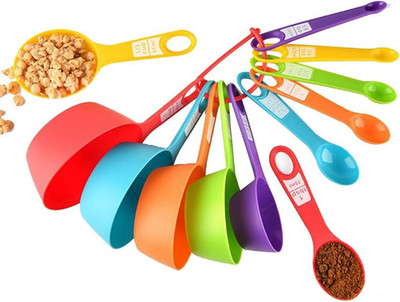 Messlöffel Set, 1/4 TSP bis 1 Cup - 12-TLG. stapelbar - Messbecher Measuring Cup