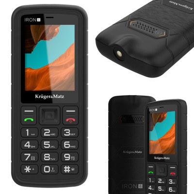 Robustes Smartphone IRON 4 Dual-SIM 4G IP68 IP69K Kruger&Matz