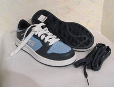 VTG 1990s Y2K SKECHERS ACTIVE 21025 Leather Sneakers Blue, Wm Sz 7 NEW OLD STOCK