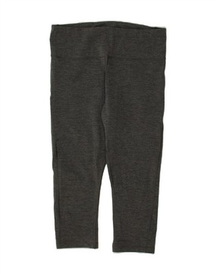 Athleta Damen Capri Leggings UK 16 Large grau Polyester CJ11