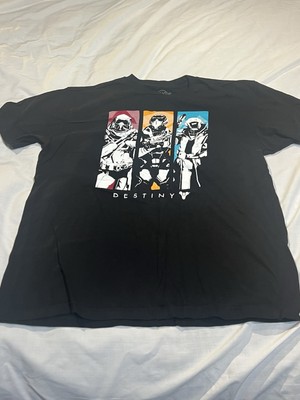 Destiny Shirt Mens L Bungie Loot Gaming Short Sleeve Black