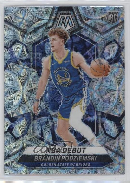 2023 Mosaic NBA Debut International Prizm Brandin Podziemski #266 Rookie RC 5i3