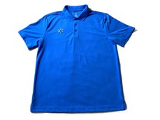 Walmart - Men's Medium Blue Employee Worker Associate Short Sleeve Polo Shirt