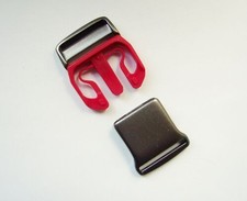 2 x Klickverschluss, Zero, Acetal, Rot, Aluminium, Alula,38mm, 1 1/2"