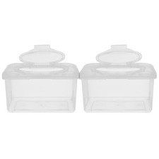 2pcs Wipes Dispenser Transparent Tissue Box Holder Baby Wipe Holder Refillabl...