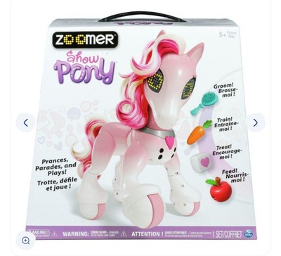 NEU Zoomer Show Pony elektronischer Spin Master interaktives Haustier Pferd Licht Geräusche