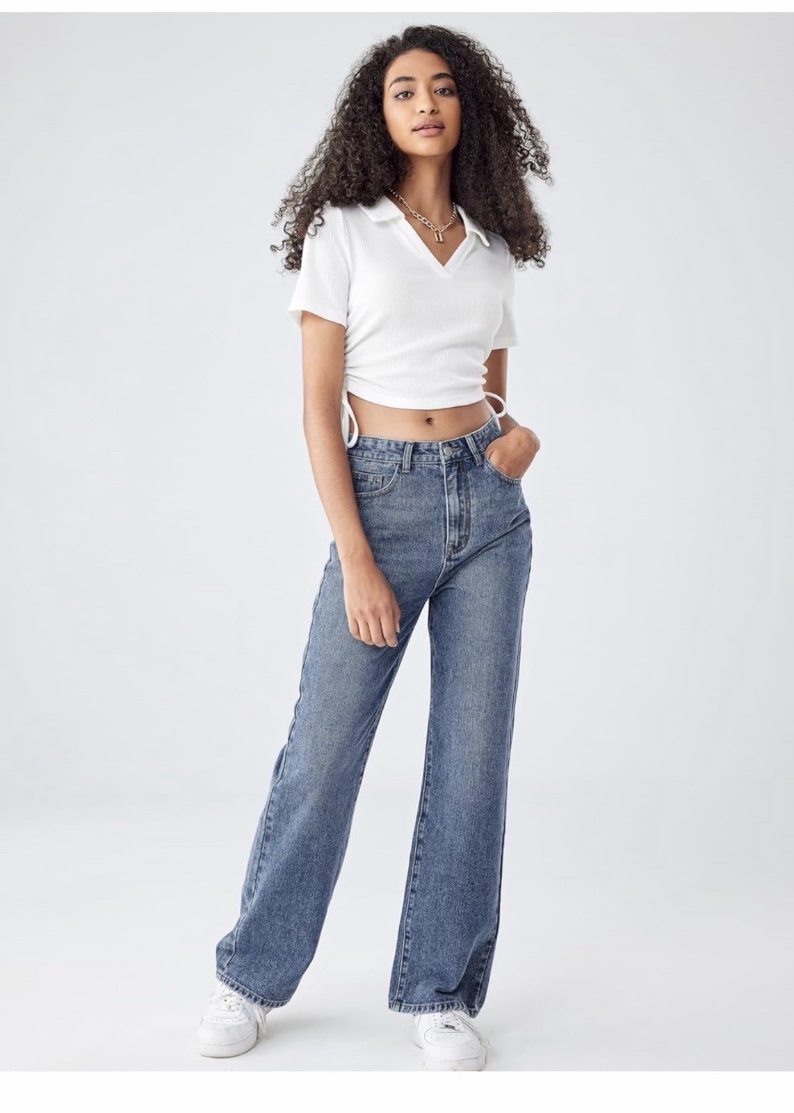 For Women High Waisted Denim Pants Boyfriend Jeans Sz L 8