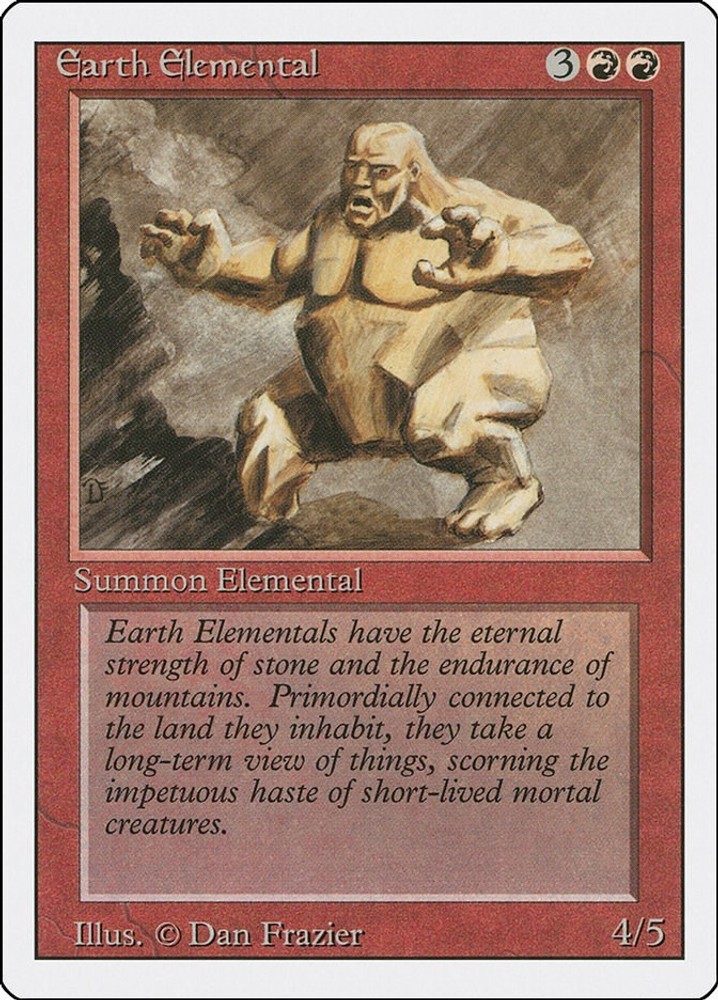 NM - Earth Elemental 3ED - 146 Revised Edition