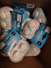15 Pack - Philips Avent Ultra Soft Pacifier, 0-6 Months White / Green SCF091/01