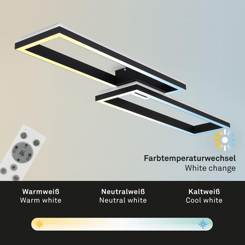 Deckenleuchte Frame LED 42W 119,5CM Deckenlampe CCT RGB Dimmbar Fernbedienung - Bild 2 von 8