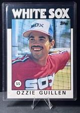 1986 OZZIE GUILLEN TOPPS SUPER 5x7 Jumbo Card Set Break #7 OF 60 WHITE SOX