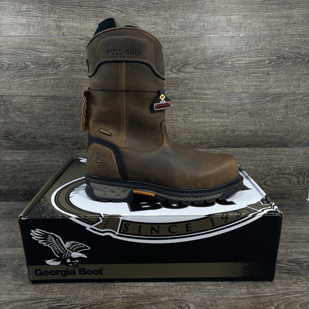 NEW GEORGIA BOOT men\'s carbo tec boot in brown Georgia Boot Carbo-Tec LTX Waterproof Work Boot main image 2
