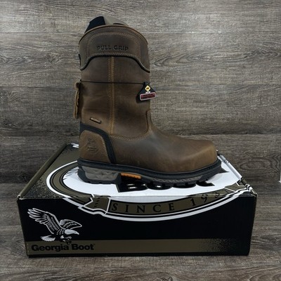 Georgia Boot Carbo-Tec LTX Boots Men's 8.5W Brown Composite Toe Waterproof