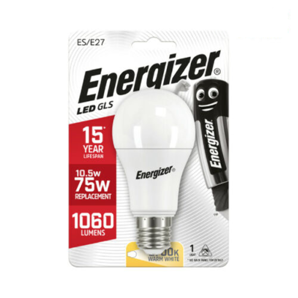 Energizer LED GLS GlüHbirne E27 10,5W 75W äQu. 2700K Warmweiß 1060 Lm-image