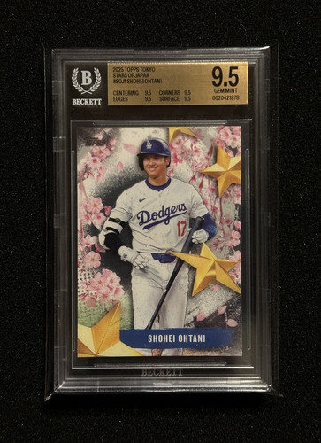 SHOHEI OHTANI STARS OF JAPAN SOJ-1 Topps 2025 Series 1 BGS 9.5 GEM MINT💎