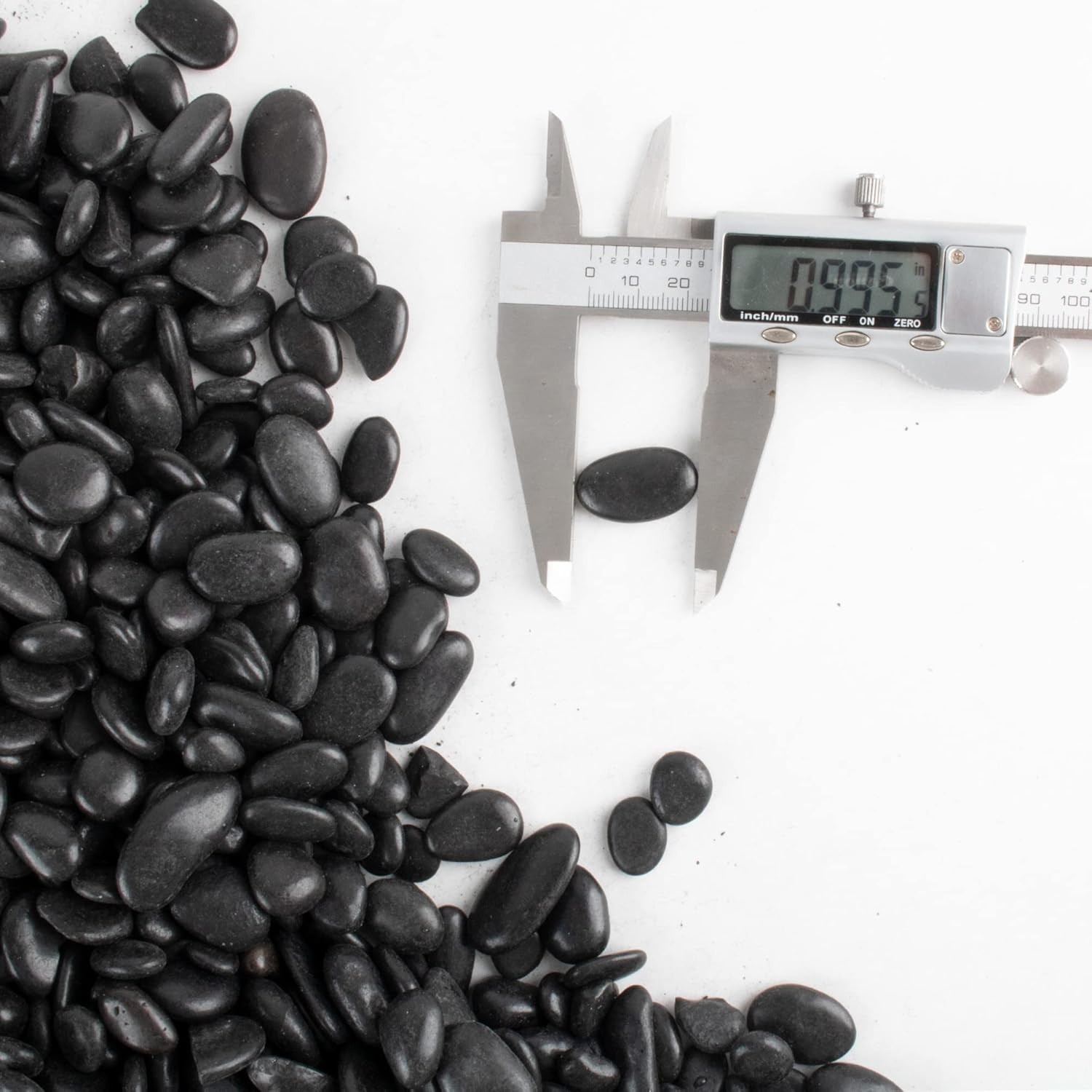 18lb Eco-Friendly Black Pebbles for Plants - Perfect for Aquariums & Home Decor