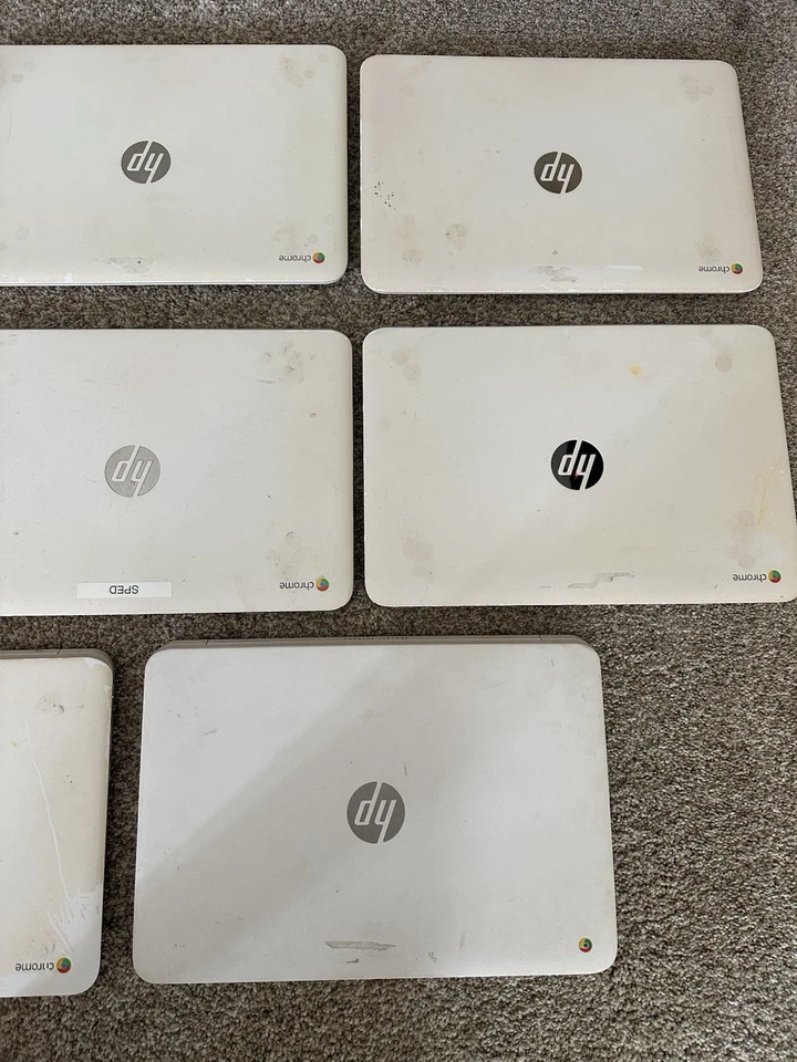 Lote de 8 -HP Chromebook 14 G1 SMB F7W49UA#ABA 14"4GB RAM 16GB SSD Netbook Blanco Foto 4 de 4