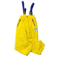 Vintage Dubin Ski Salopettes Snowboard Pants Trousers  Yellow Womens Small IT40