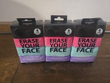 Lot Of 3 Erase Your Face Chiffon Clothes 4ct NIB