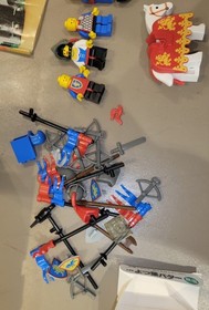 Vintage LEGO Castle: King's Mountain Fortress (6081) with all the kings horses