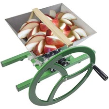 7L Obstmühle, Edelstahl Apfelpresse, 7 Liter Handmühle, Edelstahltrichter, Ny...