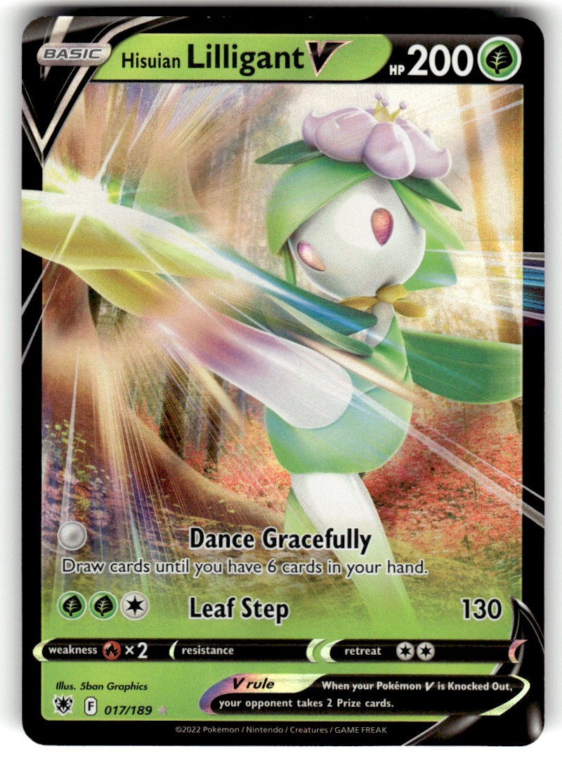 2022 Pokemon Astral Radiance Hisuian Lilligant V #017/189