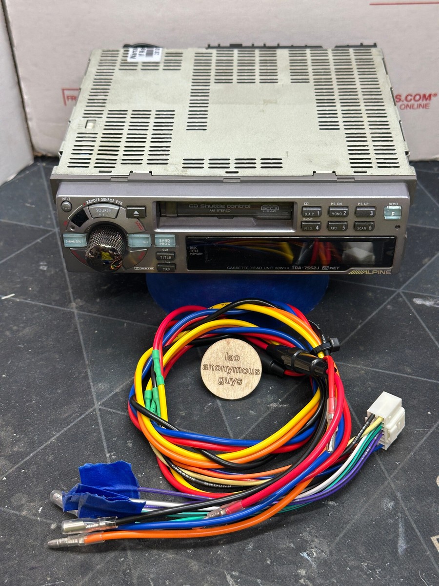 ALPINE # TDA-7552J JDM Cassette Deck Ai-NET CD Ctrl Vintage