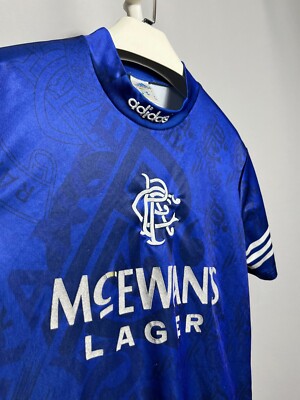 Replica Rangers Home Football Shirt 1994 1996 Adults Adidas Sz M