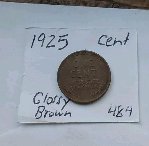 1925 Lincoln Wheat Glossy AU centavo Philadelphia perfeito estado postagem grátis #484 - Imagem 4 de 4