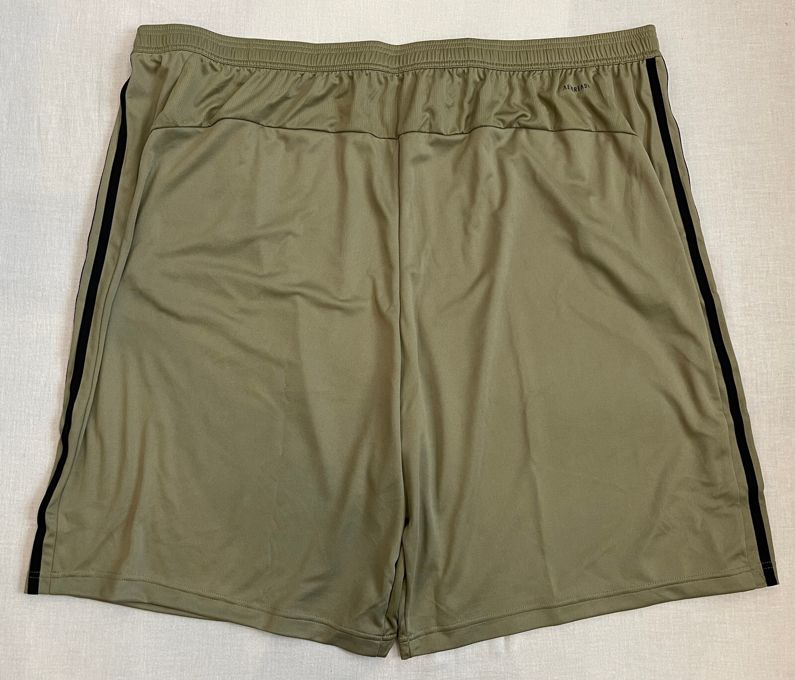 Adidas D2M 3-Stripes Mens Training Shorts Big & Tall 2XLT Green 