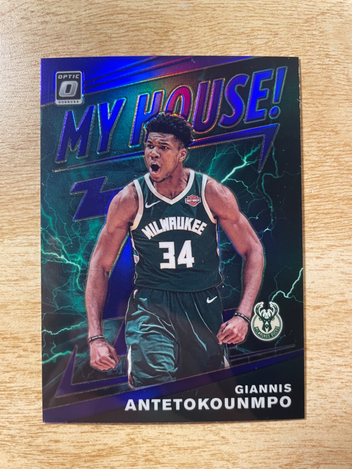2019-20 Panini Donruss Optic - Giannis Antetokounmpo #5 My House Purple