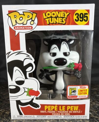 FUNKO POP PEPE LE PEW LOONEY TUNES OFFICIAL STICKER SDCC EXCLUSIVE VAULTED #395