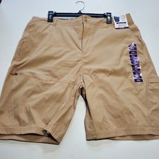 Men s Shorts REEL LIFE size XXL Tan Riptide Zipper Pocket NEW